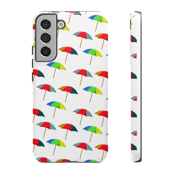 Cute Samsung Phone Case | Aesthetic Samsung Phone Case | Galaxy S23, S22, S21, S20 | Colorful Beach Parasols, Protective Phone Case - Studio40ParkLane