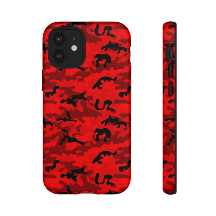 Impact Resistant, Red Camo Camouflage, Cute Phone Cases for Samsung S24, S23, S22, S21, IPhone 15 pro Iphone 14 pro Iphone 13 IPhone 12 Iphone 11 - Studio40ParkLane