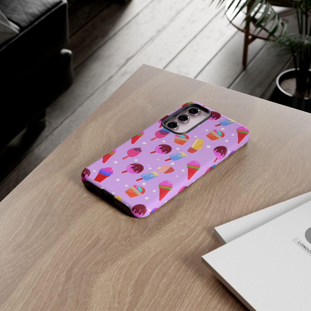 Cute Samsung Case | Cool Iphone Case | Summer Pink Ice - Cream, Samsung S24, S23, S22, S21, IPhone 15 Case | Iphone 14 Case, Iphone 13 Case - Studio40ParkLane