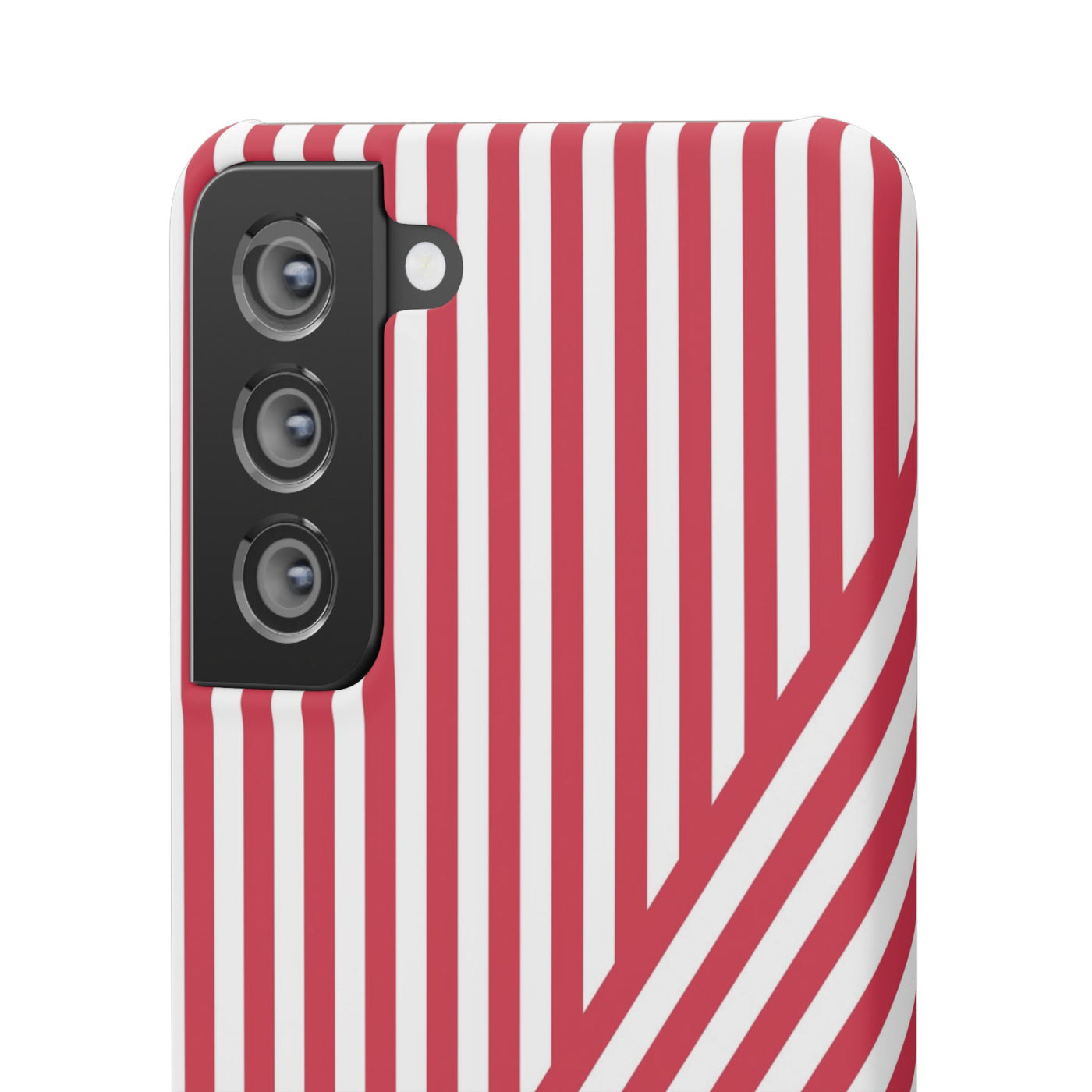 Aesthetic Winterberry Red Stripes Cute Phone Case Sleek Snap - For iPhone 17 Pro Max iPhone 16 Pro iPhone 15 Iphone 14 Plus 13 Pro 12 11 10 Gift - Studio40ParkLane