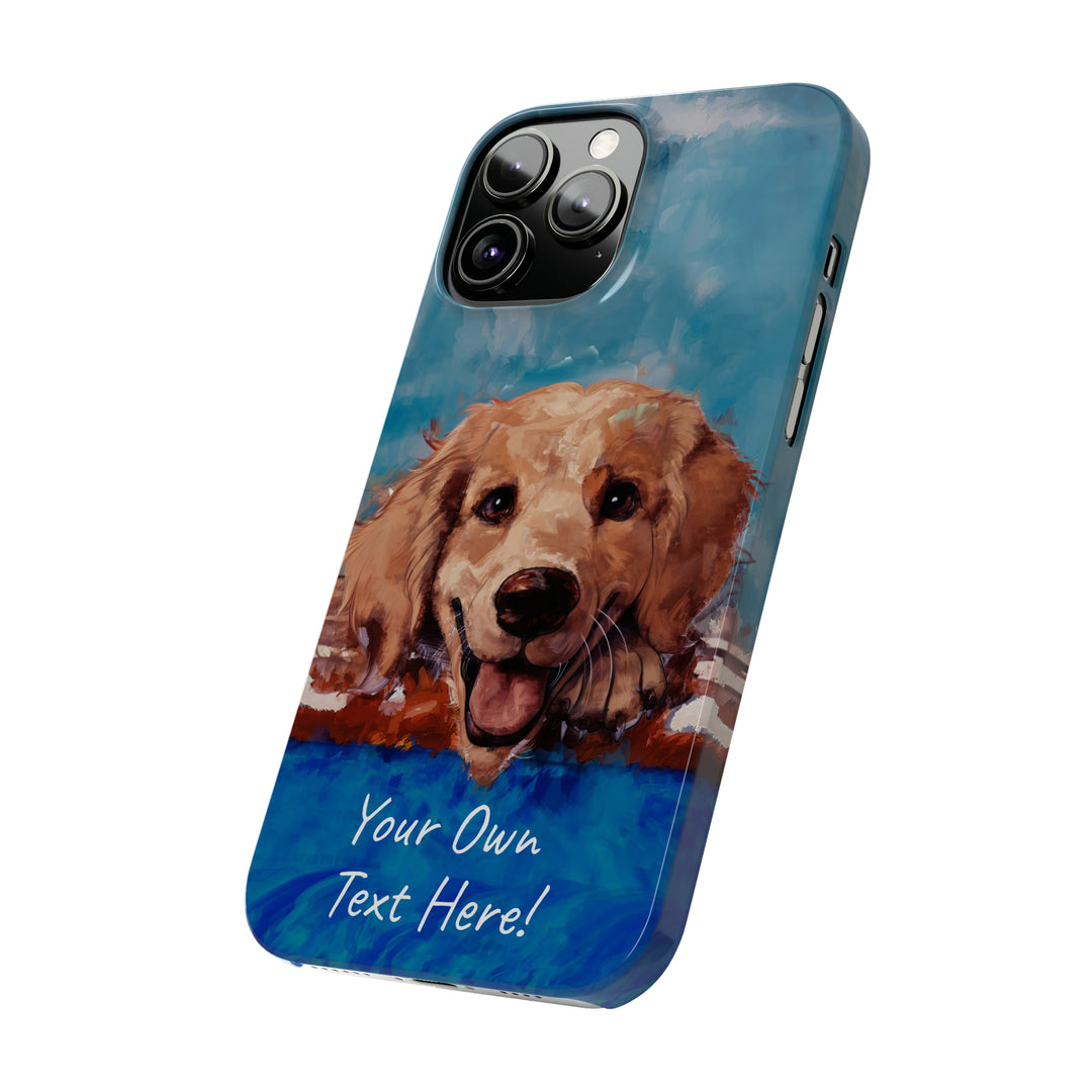 Slim Personalized Cute iPhone Cases - | iPhone 15 Case | iPhone 15 Pro Max Case, Iphone 14 Case, Iphone 14 Pro Max, Iphone 13, Golden Retriever Dog - Studio40ParkLane