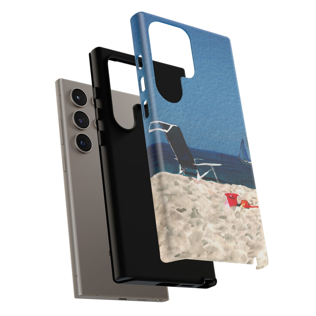 Cute Samsung Case | Cool Iphone Case | Summer Blue Beach Chair, Samsung S24, S23, S22, S21, IPhone 15 Case | Iphone 14 Case, Iphone 13 Case - Studio40ParkLane