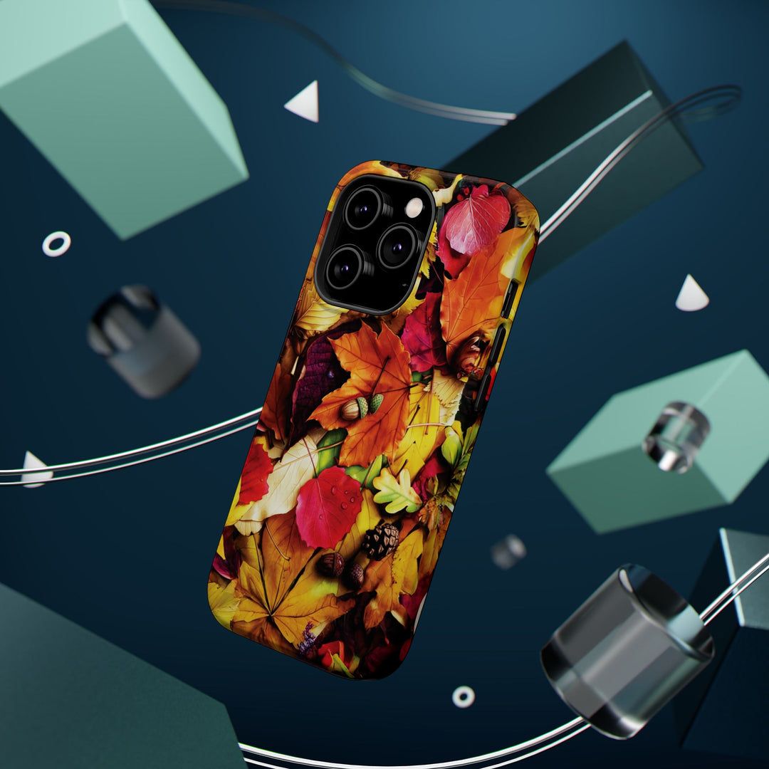 Aesthetic Tough Magsafe Fall Leaves Foliage Phone Case - For iPhone 17 Pro Max iPhone 16 Pro iPhone 15 Iphone 14 Plus 13 Pro 12 11 10 - Studio40ParkLane