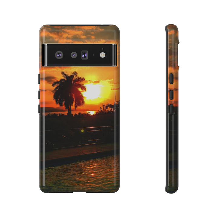 Cute Samsung Case | Cool Iphone Case | Summer Jamaica Pool Sunset, Samsung S24, S23, S22, S21, IPhone 15 Case | Iphone 14 Case, Iphone 13 Case - Studio40ParkLane