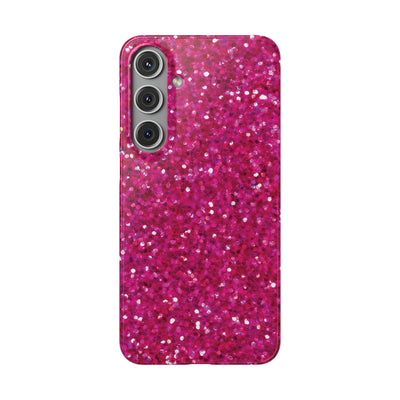 Snap Non-Glitter Muted Pink Play on "Faux" Glitter Effect Cute Phone Cases for Samsung and Iphone, 16, 15, 14, S24, S23, S22, S21, S20, Plus and Ultra