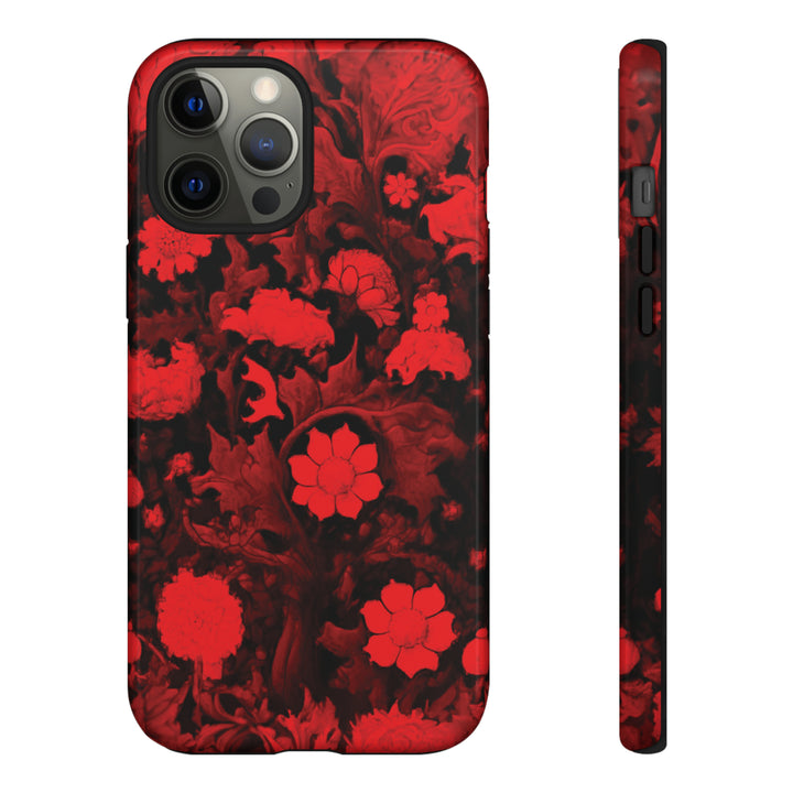 Cool Phone Case | Red Flowers, For iPhone 15 Case | iPhone 15 Pro Case, Iphone 14 Case, Iphone 14 Pro Max Case, Protective Iphone Case - Studio40ParkLane