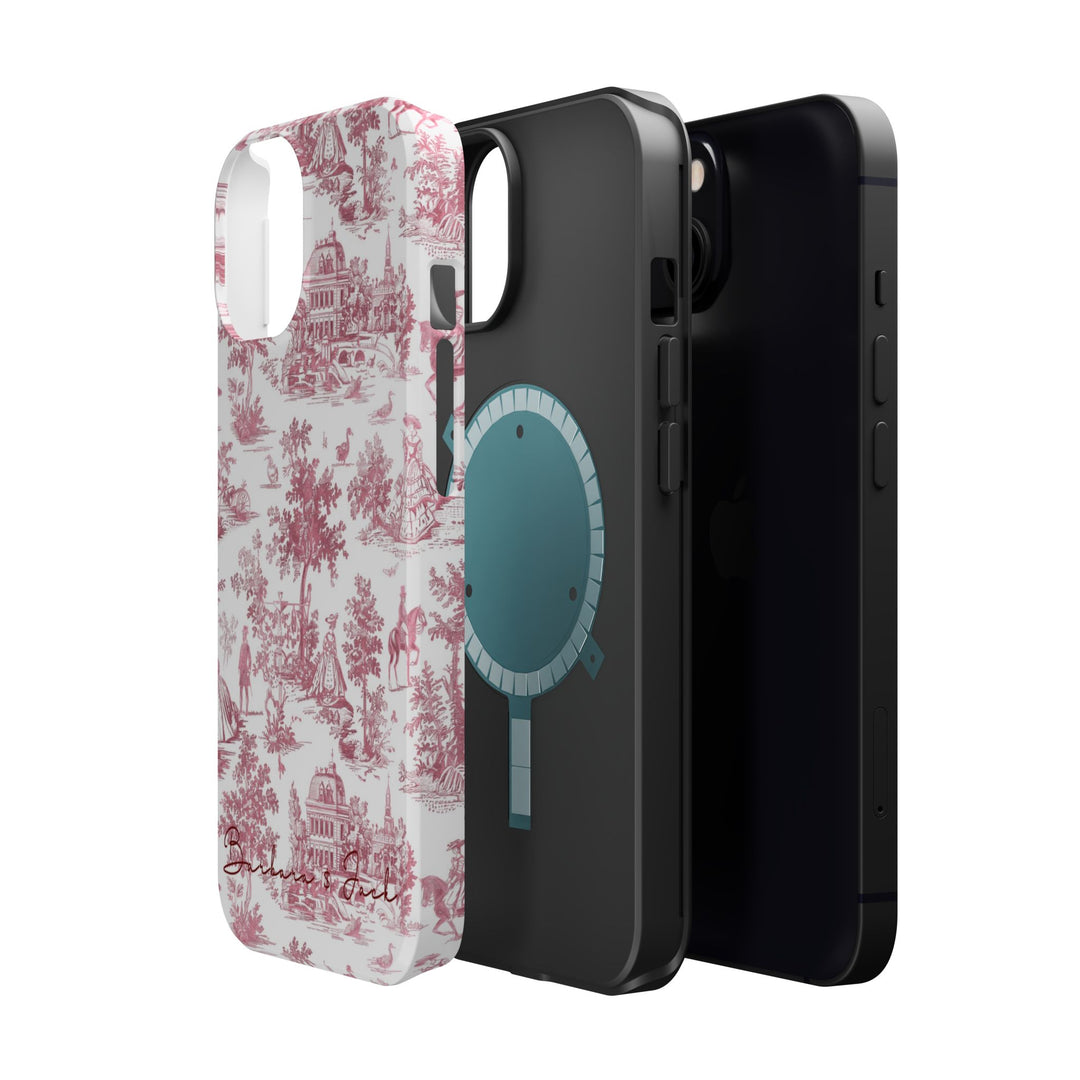 Magsafe French Toile Personalized Initial Custom Gift Cute Phone Cases for Iphone 16 Pro Max | iPhone 15, Pro Max Case, Iphone 14, 13, 12, 11, 10 - Studio40ParkLane