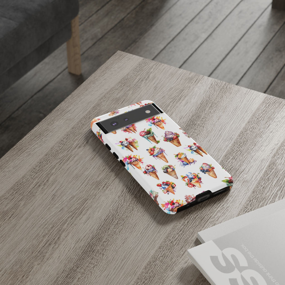 Impact Resistant, Summer Icecream, Cute Phone Cases for Samsung S24, S23, S22, S21, IPhone 15 pro, Iphone 14 pro, Iphone 13 IPhone 12, Iphone 11 - Studio40ParkLane