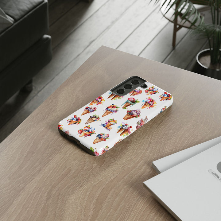 Impact Resistant, Summer Icecream, Cute Phone Cases for Samsung S24, S23, S22, S21, IPhone 15 pro, Iphone 14 pro, Iphone 13 IPhone 12, Iphone 11 - Studio40ParkLane