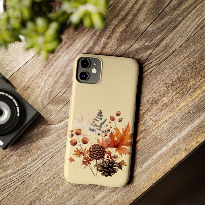 Slim Fall Leaves Foliage Cute Phone Cases for Iphone 16 | iPhone 15 Case | iPhone 15 Pro Max Case, Iphone 14, Iphone 14 Pro Max, Iphone 13, Slim Mom Dad Gift - Studio40ParkLane