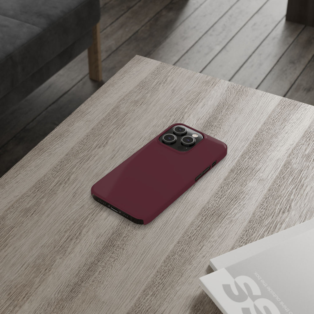 Slim Burgundy Maroon Gift for Her Aesthetic Cute Phone Case for Iphone 16 - | iPhone 15 Pro Max Case | iPhone 14 Case 13 12 11 10 9 8 7 - Studio40ParkLane