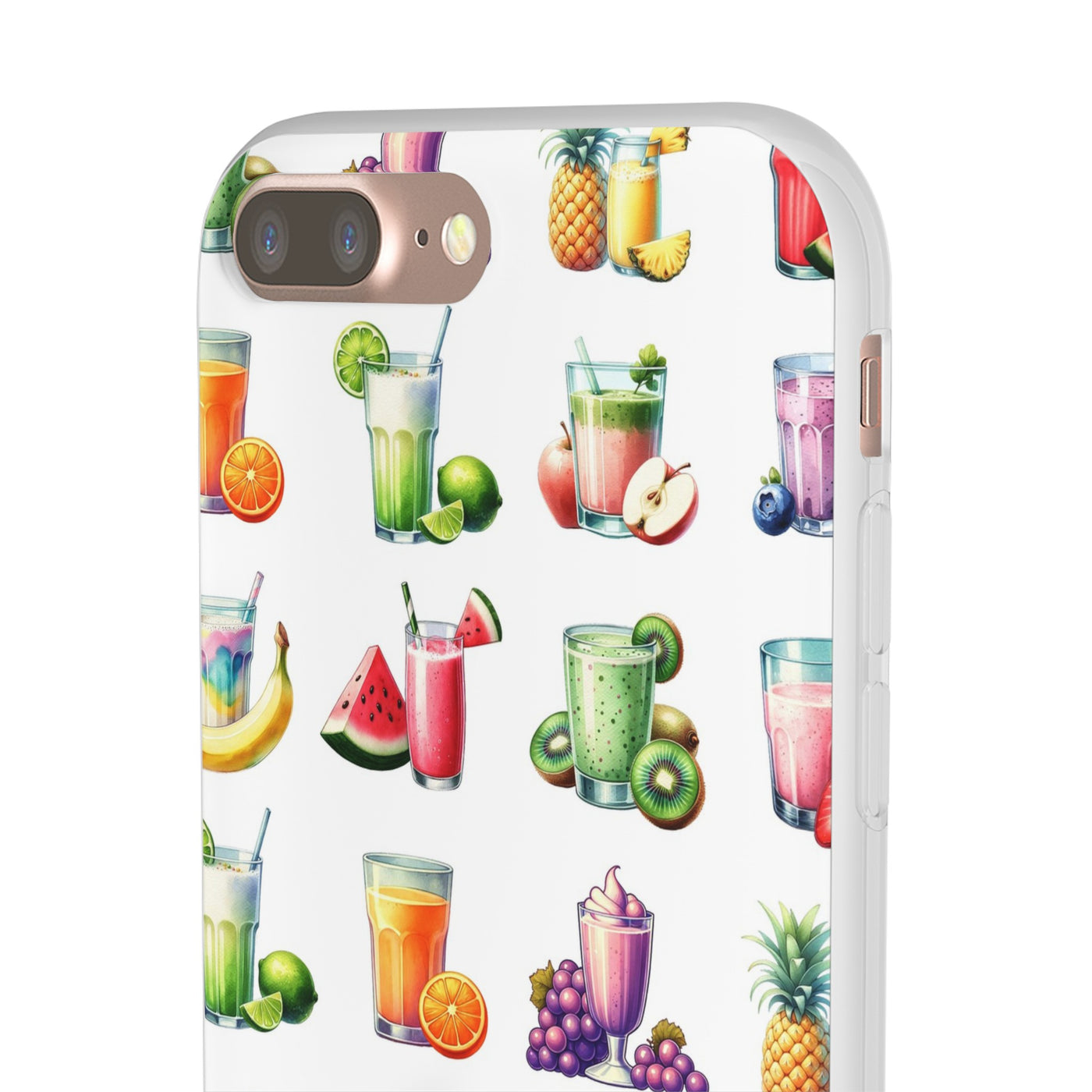 Cute Flexi Phone Cases, For Iphones and Samsung Galaxy Phones, Tropical Summer Fruit Cocktails, Galaxy S23 Phone Case, Samsung S22 Case, Samsung S21, Iphone 15, Iphone 14, Iphone 13