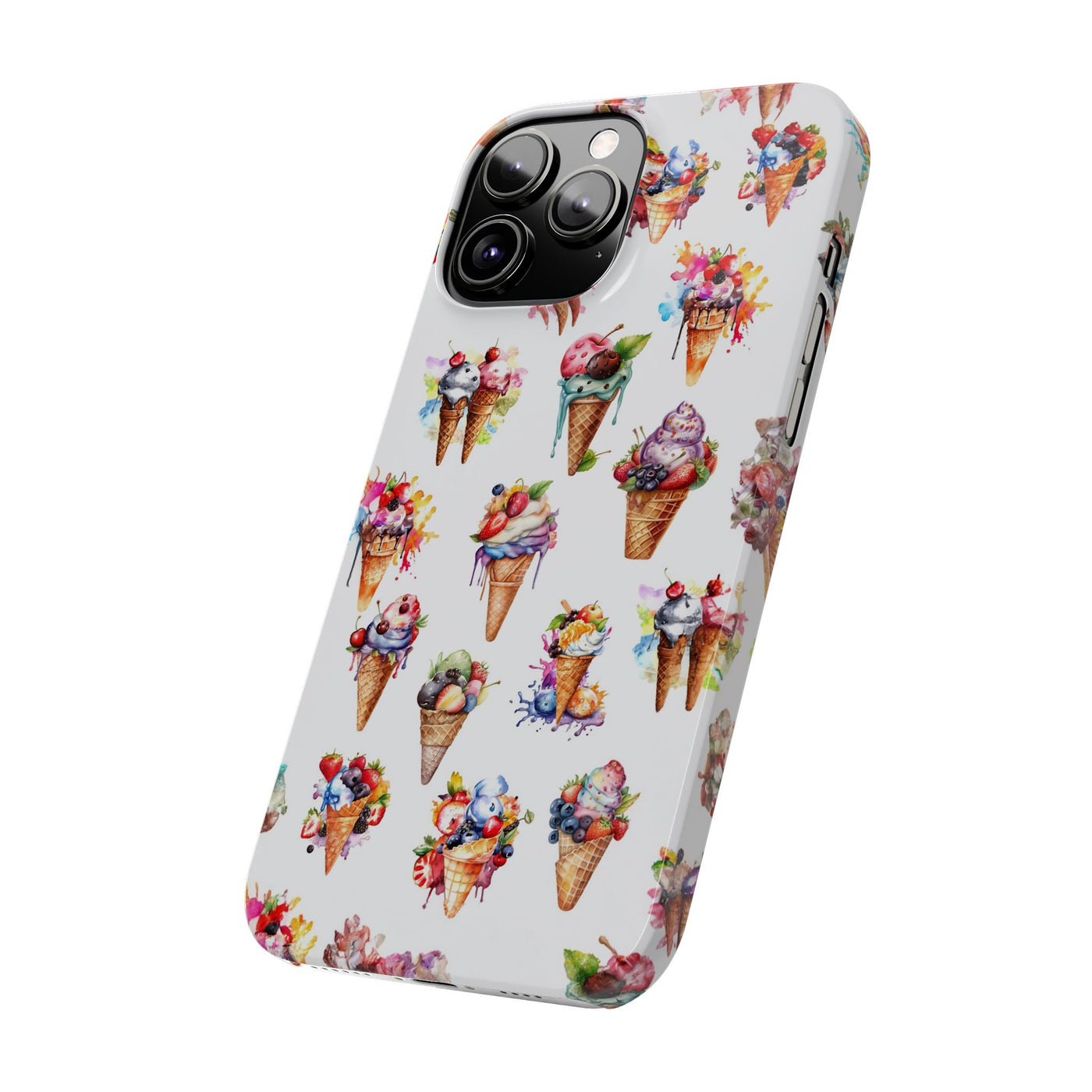 Slim Summer Ice Cream Slim Cute Phone Cases for Iphone  | iPhone 15 Case | iPhone 15 Pro Max Case, Iphone 14, Iphone 14 Pro Max, Iphone 13