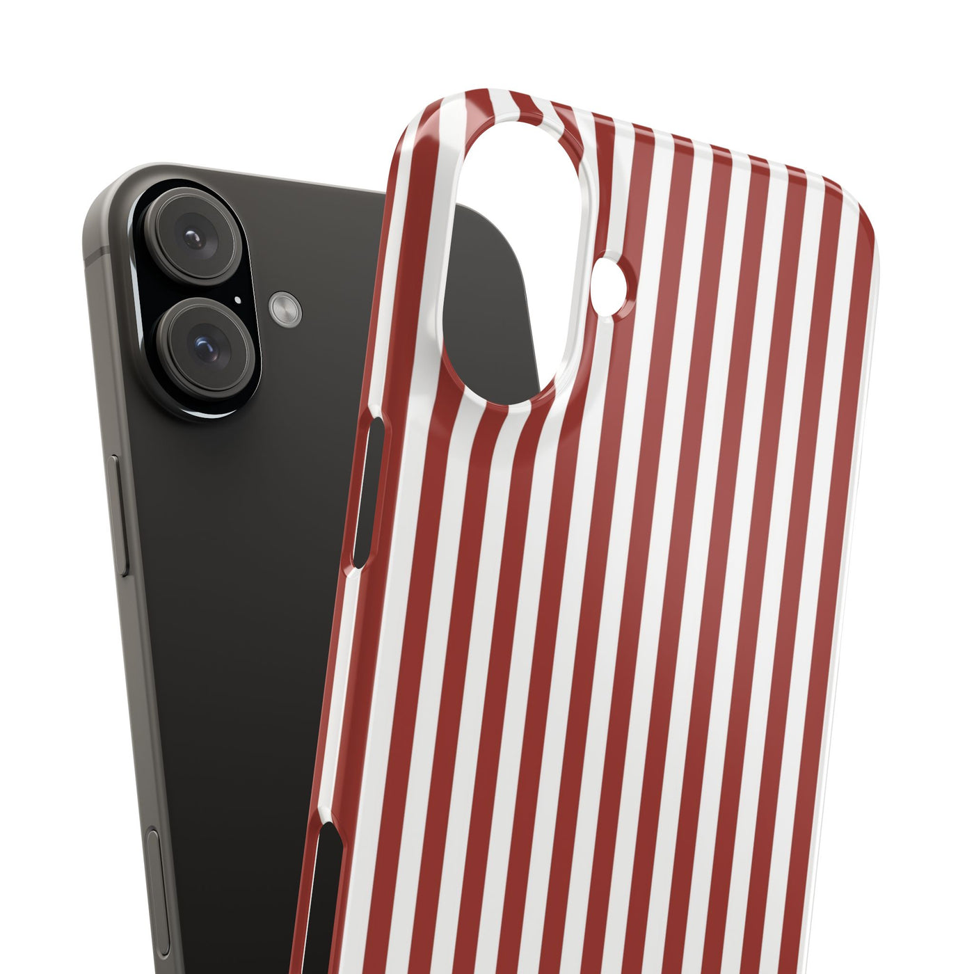 Slim Farmhouse Red Striped Cute Phone Case for Iphone 16 - | iPhone 15 Pro Max Case | iPhone 14 Case Iphone 13 12 11 10 9 8 7 Gift for Her - Studio40ParkLane