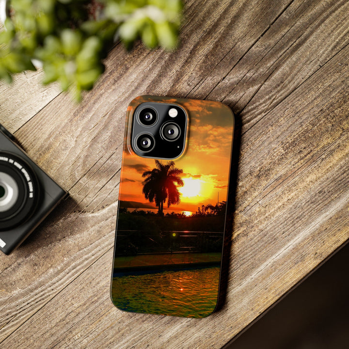 Slim Cute Phone Cases for Iphone - | iPhone 15 Case | iPhone 15 Pro Max Case, Iphone 14 Case, Iphone 14 Pro Max, Iphone 13, Summer Jamaica Sunset - Studio40ParkLane