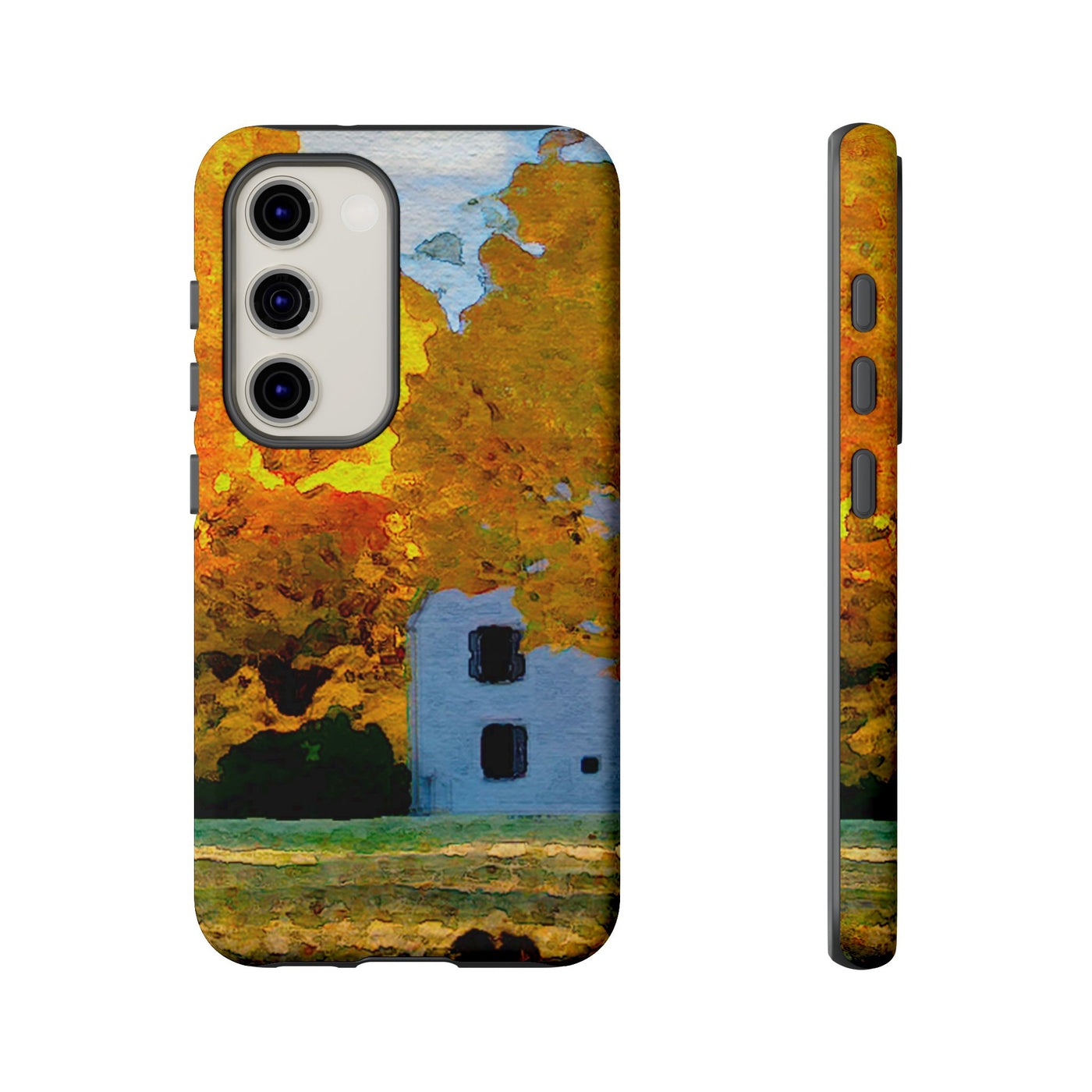 Impact Resistant, Fall Leaves Watercolor, Cute Phone Cases for Samsung S24, S23, S22, S21, IPhone 15 pro Iphone 14 pro Iphone 13 IPhone 12 Iphone 11