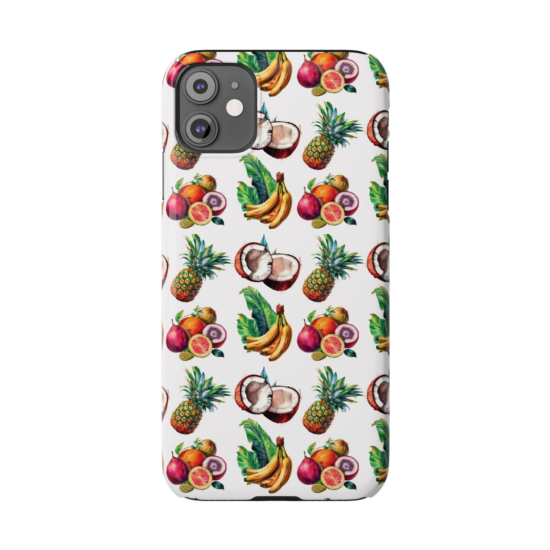 Slim Cute Phone Cases for Iphone - | iPhone 15 Case | iPhone 15 Pro Max Case, Iphone 14 Case, Iphone 14 Pro Max, Iphone 13, Tropical Summer Fruit - Studio40ParkLane