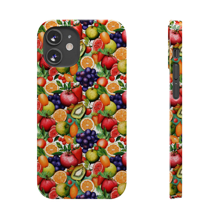 Slim Cute Phone Cases for Iphone | iPhone 15 Case | iPhone 15 Pro Max Case, Iphone 14, Iphone 14 Pro Max, Iphone 13, Summer Fruit Mix Selection - Studio40ParkLane