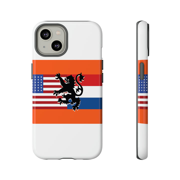 Cute IPhone Case | iPhone 15 Case | iPhone 15 Pro Max Case, Iphone 14 Case, Iphone 14 Pro Max Case IPhone Case for Art Lovers, Dutch US Flag - Studio40ParkLane