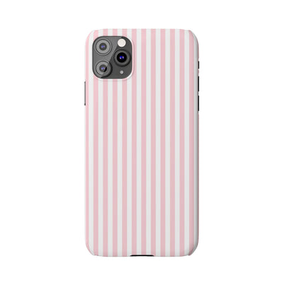 Slim Sweet Pink Striped Cute Phone Case for Iphone 16 - | iPhone 15 Pro Max Case | iPhone 14 Case Iphone 13 12 11 10 9 8 7 X XS Gift for Her