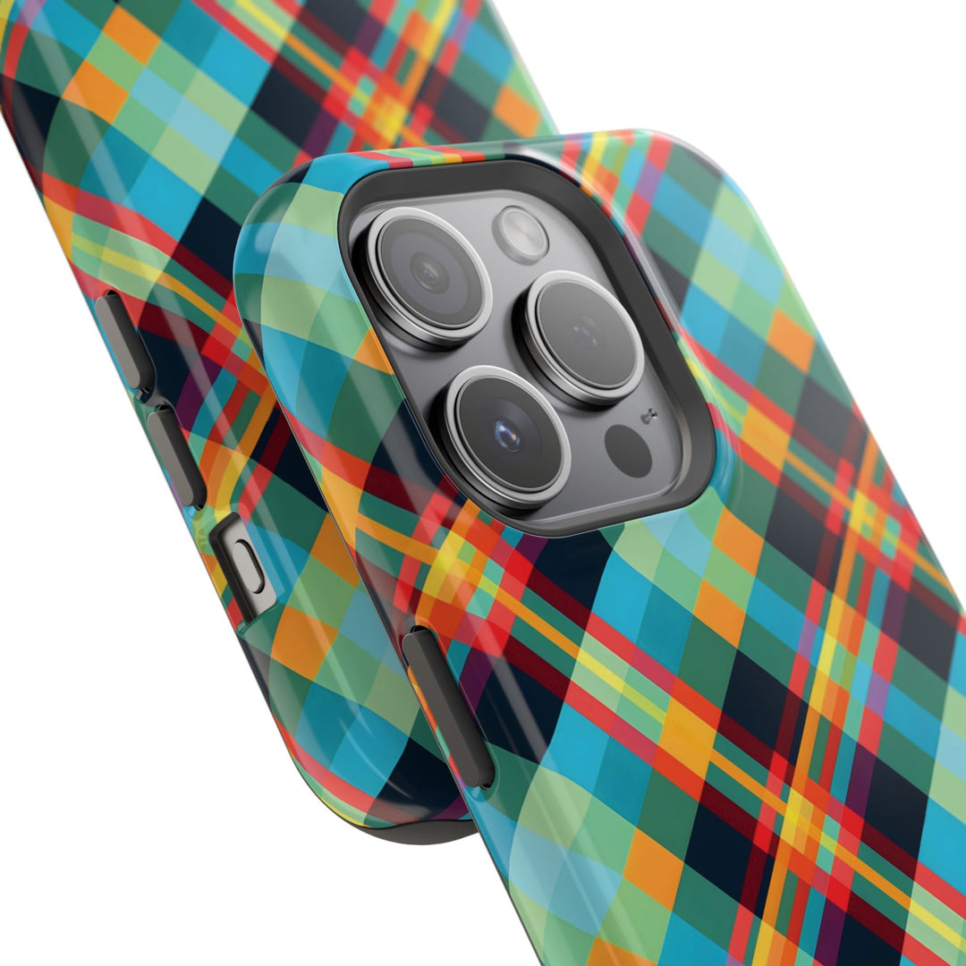 Checkered Plaid Magsafe Gift for Her Cute Phone Case for Iphone, | iPhone 16 | iPhone 15 Pro Max, Iphone 14 Pro Max, 13 12 11 10 9 8 7 - Studio40ParkLane