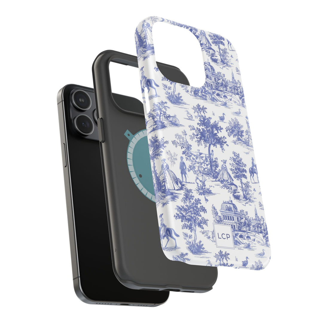 Custom Personalized French Toile Magsafe Phone Case for Iphone 18 - iPhone 17 Pro Max Air Plus 15 14 13 12 11, Samsung Galaxy Phone Cases - Studio40ParkLane