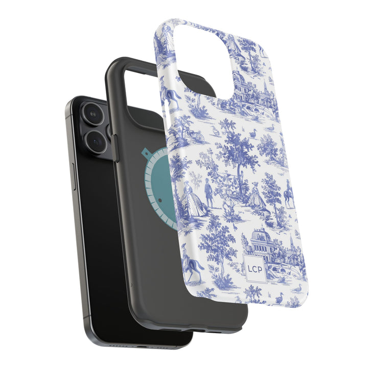 Custom Personalized French Toile Magsafe Phone Case for Iphone 18 - iPhone 17 Pro Max Air Plus 15 14 13 12 11, Samsung Galaxy Phone Cases - Studio40ParkLane