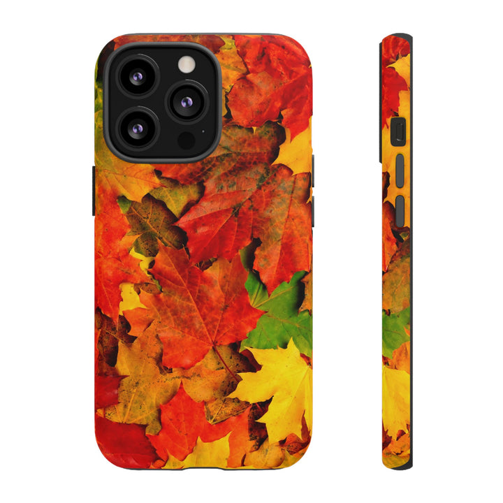 Fall Leaves Impact Resistant, Cute Phone Cases for Samsung S24, S23, S22, S21, IPhone 15 pro Iphone 14 pro Iphone 13 IPhone 12 Iphone 11 - Studio40ParkLane