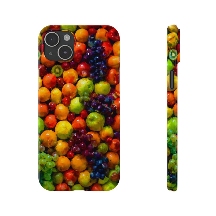 Slim Cute Phone Cases for Iphone | iPhone 15 Case | iPhone 15 Pro Max Case, Iphone 14, Iphone 14 Pro Max, Iphone 13, Summer Assorted Fruits - Studio40ParkLane