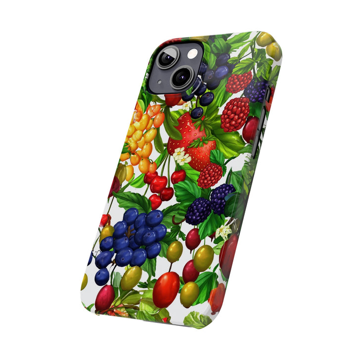 Slim Cute Phone Cases for Iphone - | iPhone 15 Case | iPhone 15 Pro Max Case, Iphone 14 Case, Iphone 14 Pro Max, Iphone 13, Summer Mixed Fruit - Studio40ParkLane