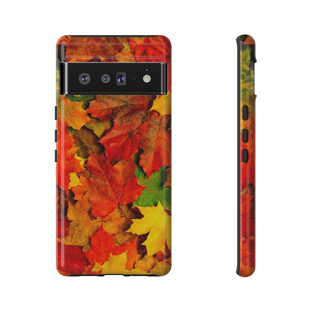 Fall Leaves Impact Resistant, Cute Phone Cases for Samsung S24, S23, S22, S21, IPhone 15 pro Iphone 14 pro Iphone 13 IPhone 12 Iphone 11 - Studio40ParkLane