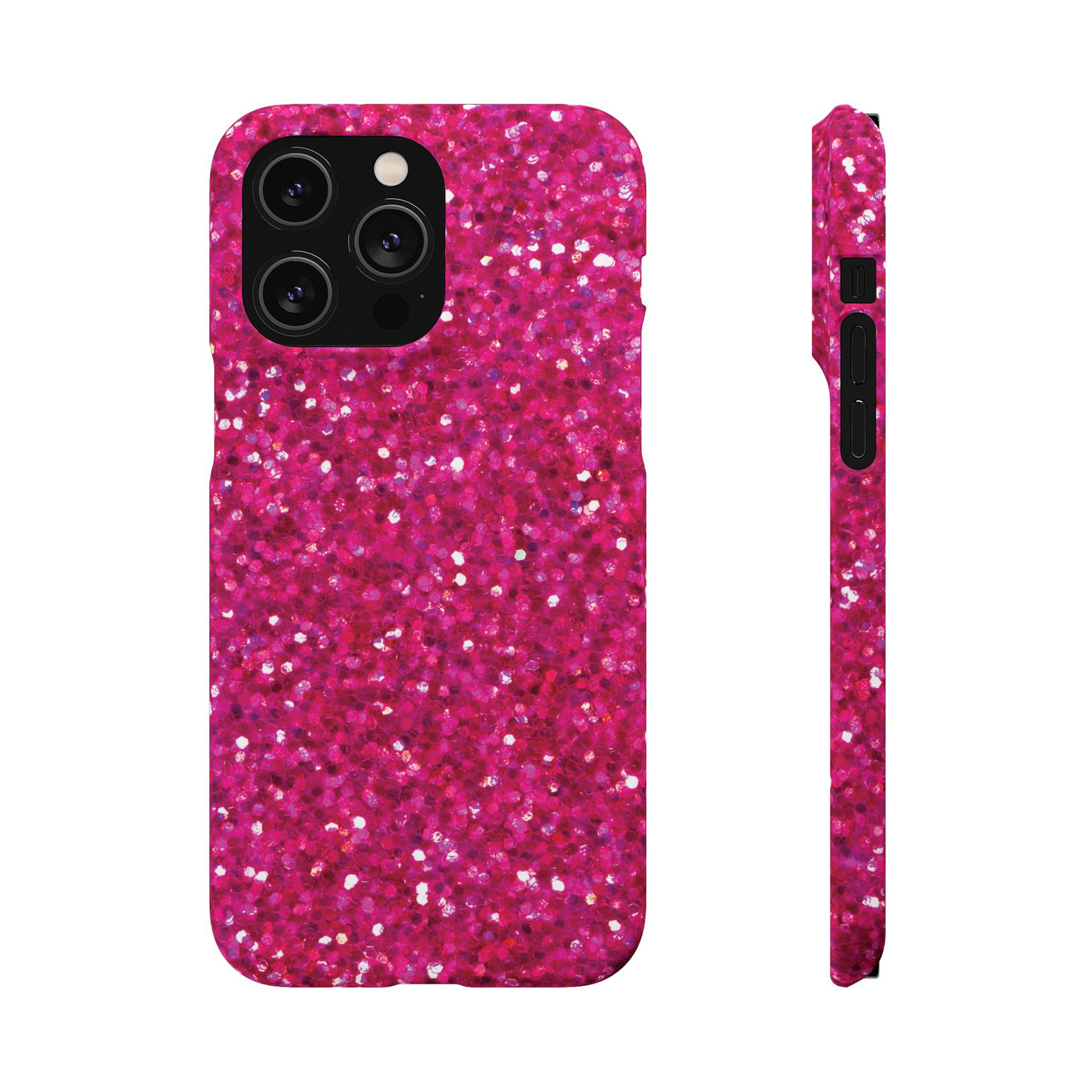 Snap Non-Glitter Muted Pink Play on "Faux" Glitter Effect Cute Phone Cases for Samsung and Iphone, 16, 15, 14, S24, S23, S22, S21, S20, Plus and Ultra