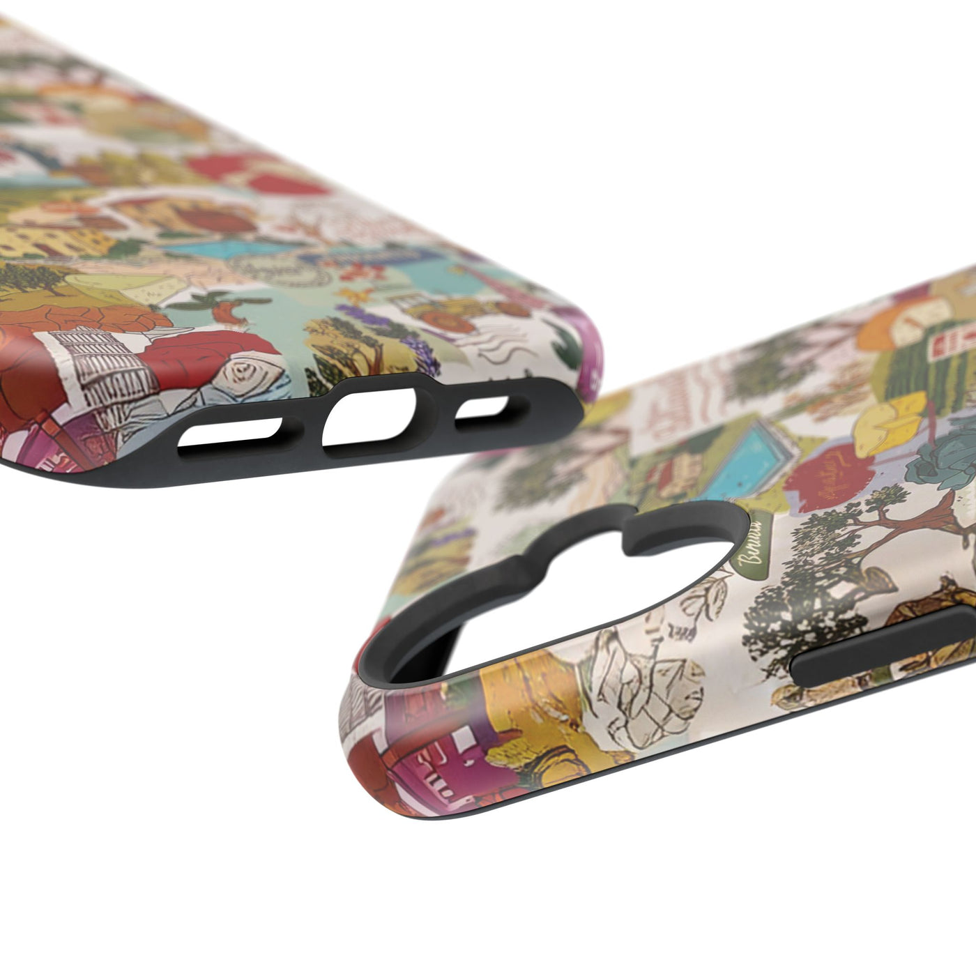 Italy Tuscany Coquette Collage Tough Magsafe Cute Phone Cases for Iphone | iPhone 17 Pro Max Case, Iphone 16, Iphone 15 14 13 12 11 10 9 - Studio40ParkLane