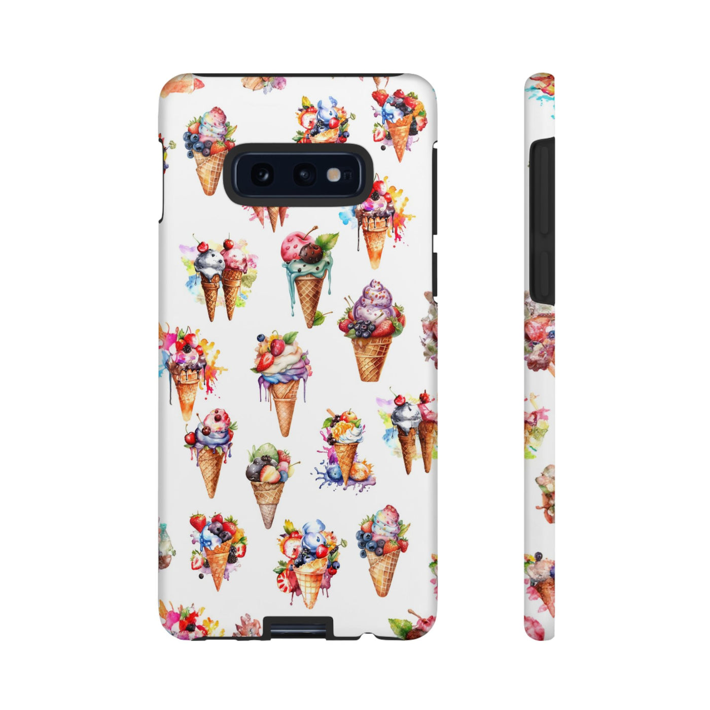 Impact Resistant, Summer Icecream, Cute Phone Cases for Samsung S24, S23, S22, S21, IPhone 15 pro, Iphone 14 pro, Iphone 13 IPhone 12, Iphone 11