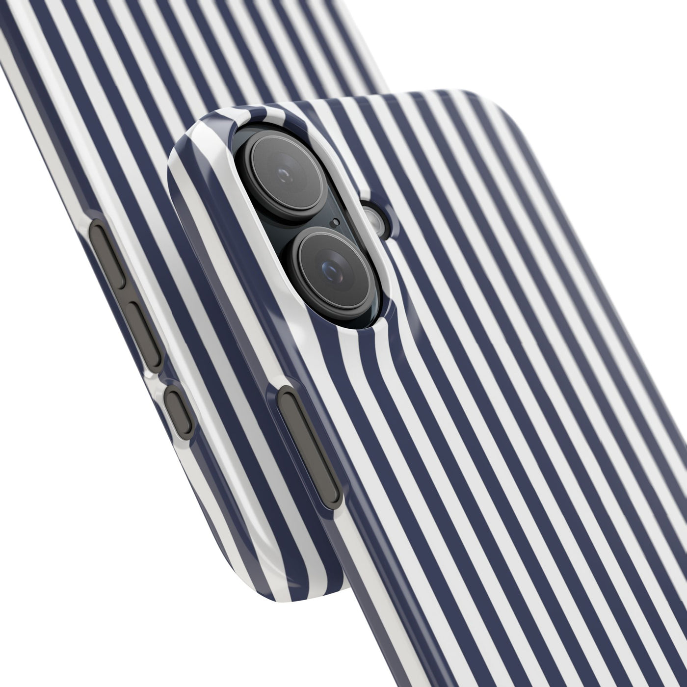 Slim Navy Blue Striped Cute Phone Case for Iphone 16 - | iPhone 15 Pro Max Case | iPhone 14 Case Iphone 13 12 11 10 9 8 7 XS X Gift for Her - Studio40ParkLane