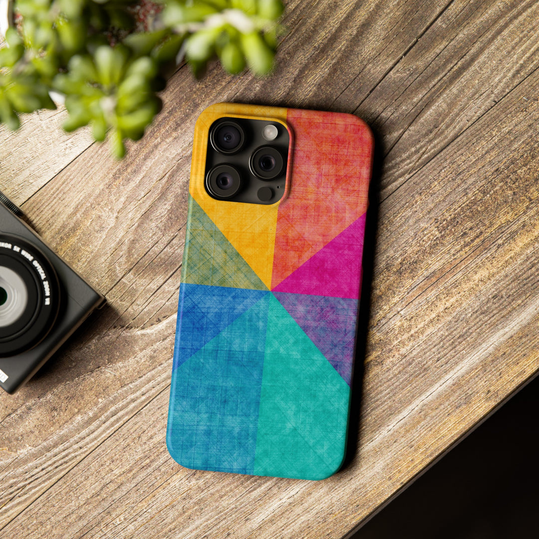 Slim Cute Phone Cases for Iphone | iPhone 15 Case | iPhone 15 Pro Max Case, Iphone 14, Iphone 14 Pro Max, Iphone 13, Abstract Colored Shapes - Studio40ParkLane
