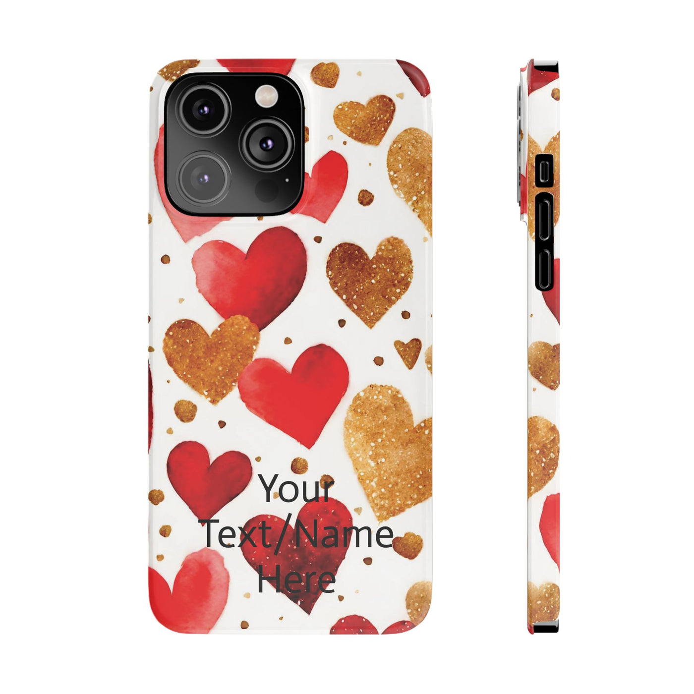 Slim Custom Personalized Valentine Love Gift for Her Cute Phone Cases for Iphone 16 Pro Max | iPhone 15 Case | iPhone 15 Pro Max Case, Iphone 14