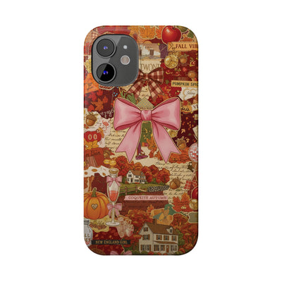New England fall Coquette Collage Cute Phone Case for Iphone 16 - | iPhone 15 Pro Max Case | iPhone 14 Case Iphone 13 12 11 10 9 8 7 X XS - Studio40ParkLane