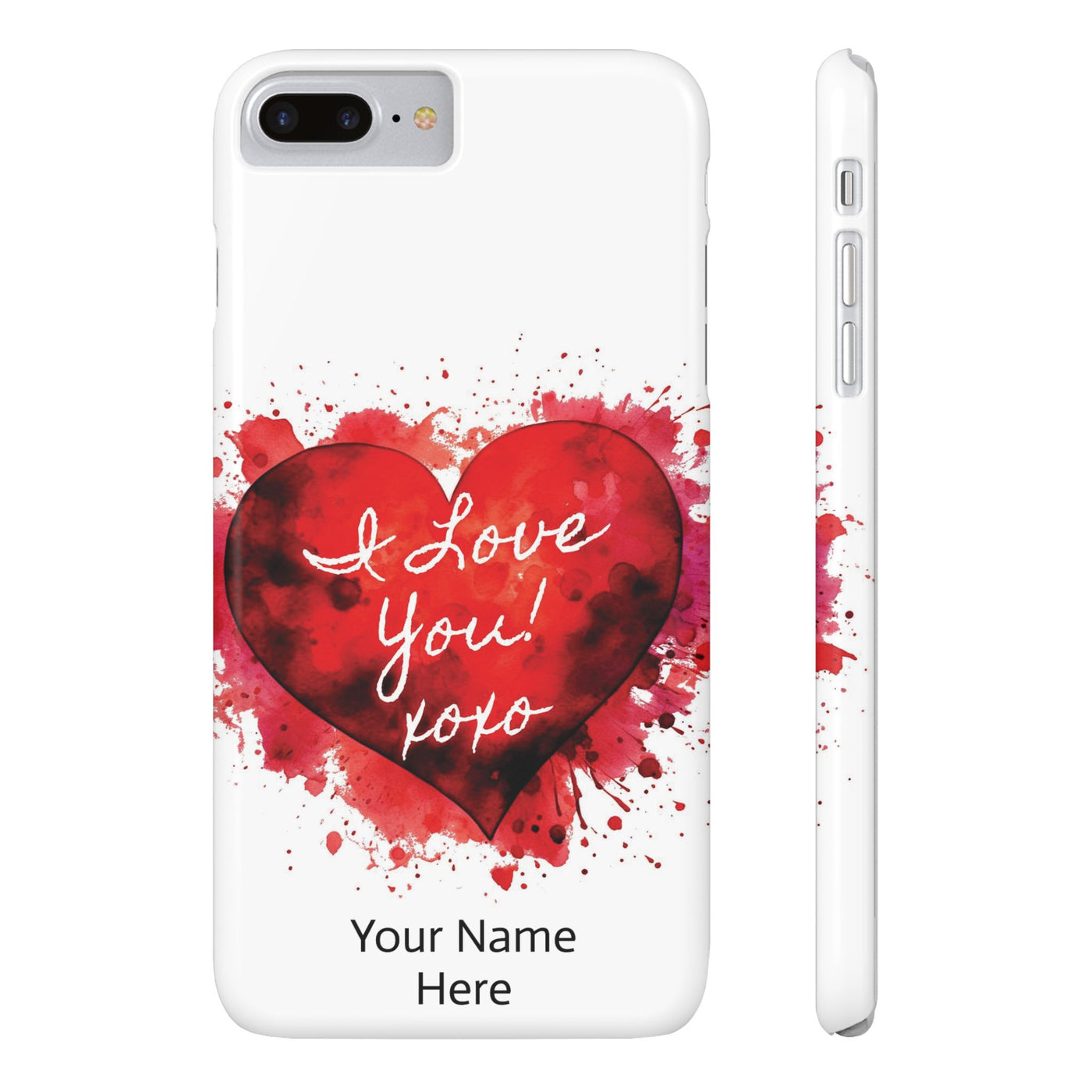 Slim Custom Personalized Valentine Love Gift for Her Cute Phone Cases for Iphone 16 Pro Max | iPhone 15 Case | iPhone 15 Pro Max Case, Iphone 14, 13, 12, 11, 10, 8, 7