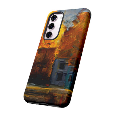 Impact Resistant, Fall Leaves Oil Painting, Cute Phone Cases for Samsung S24, S23, S22, S21, IPhone 15 pro Iphone 14 pro Iphone 13 IPhone 12 Iphone 11