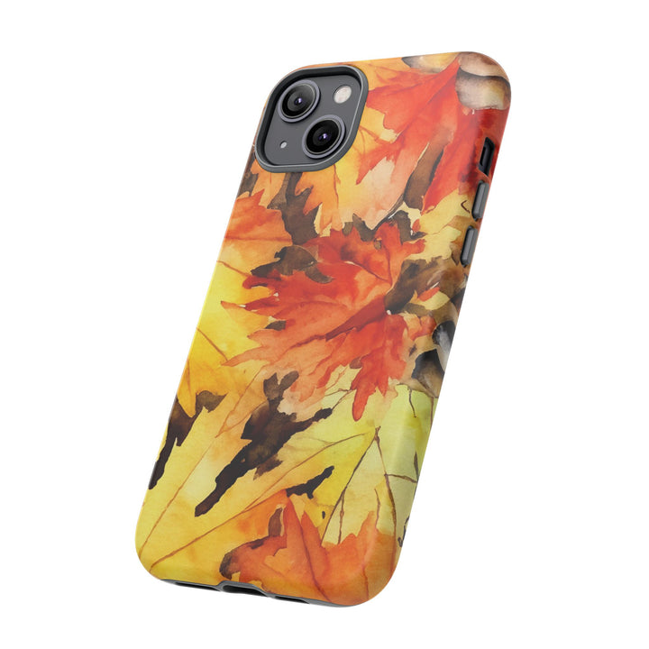 Impact Resistant, Fall Leaves, Cute Phone Cases for Samsung S24, S23, S22, S21, IPhone 15 pro Iphone 14 pro Iphone 13 IPhone 12 Iphone 11 - Studio40ParkLane