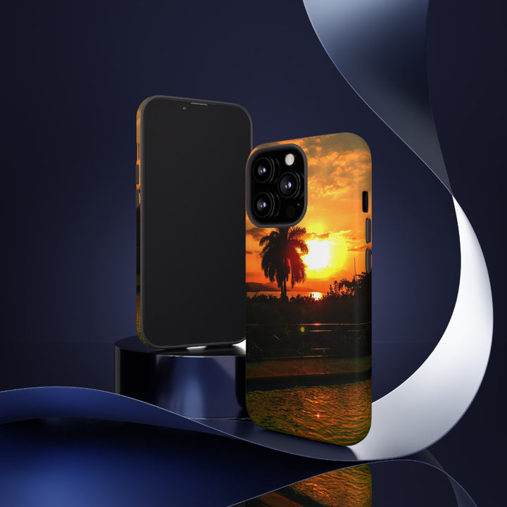 Cute Samsung Case | Cool Iphone Case | Summer Jamaica Pool Sunset, Samsung S24, S23, S22, S21, IPhone 15 Case | Iphone 14 Case, Iphone 13 Case - Studio40ParkLane