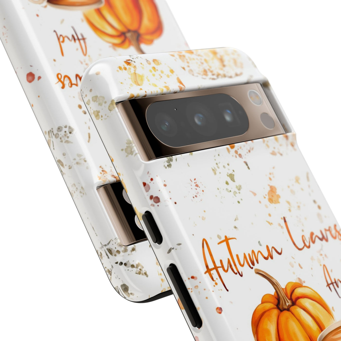 Impact Resistant, Fall Leaves Pumpkin Pie, Cute Phone Cases for Samsung S24, S23, S22, S21, IPhone 15 pro Iphone 14 pro Iphone 13 IPhone 12 Iphone 11