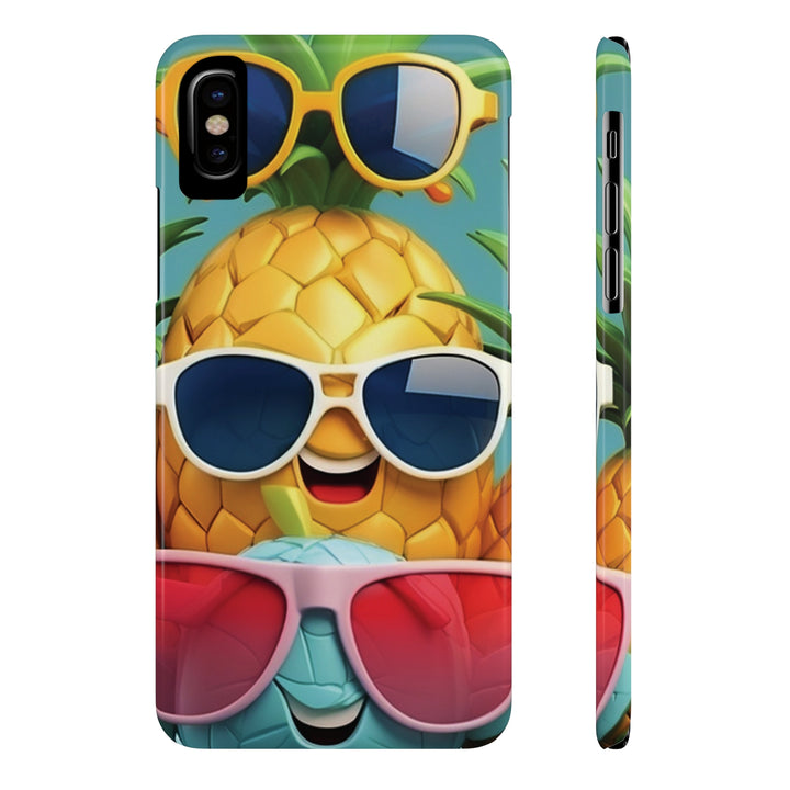 Slim Cute Phone Cases for Iphone - | iPhone 15 Case | iPhone 15 Pro Max Case, Iphone 14 Case, Iphone 14 Pro Max, Iphone 13, Summer Pineapple Fruit - Studio40ParkLane