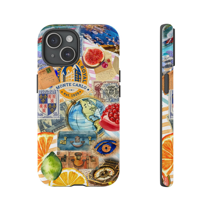Cute European Summer Collage Phone Case, for IPhone 16 Case | Iphone 15, Iphone 14, IPhone 13 Case, 11 8 7, Samsung Galaxy S24, S23, S22, S21 Extra Protective - Studio40ParkLane