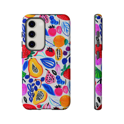 Cute Samsung Phone Case | Aesthetic Samsung Phone Case | Galaxy S23, S22, S21, S20 | Summer Fruit Cocktail, Protective Phone Case
