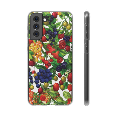 Cute Flexi Phone Cases, For Samsung Galaxy and Iphone, Summer Mixed Fruit, Galaxy S23 Phone Case, Samsung S22 Case, Samsung S21, Iphone 15, Iphone 14, Iphone 13