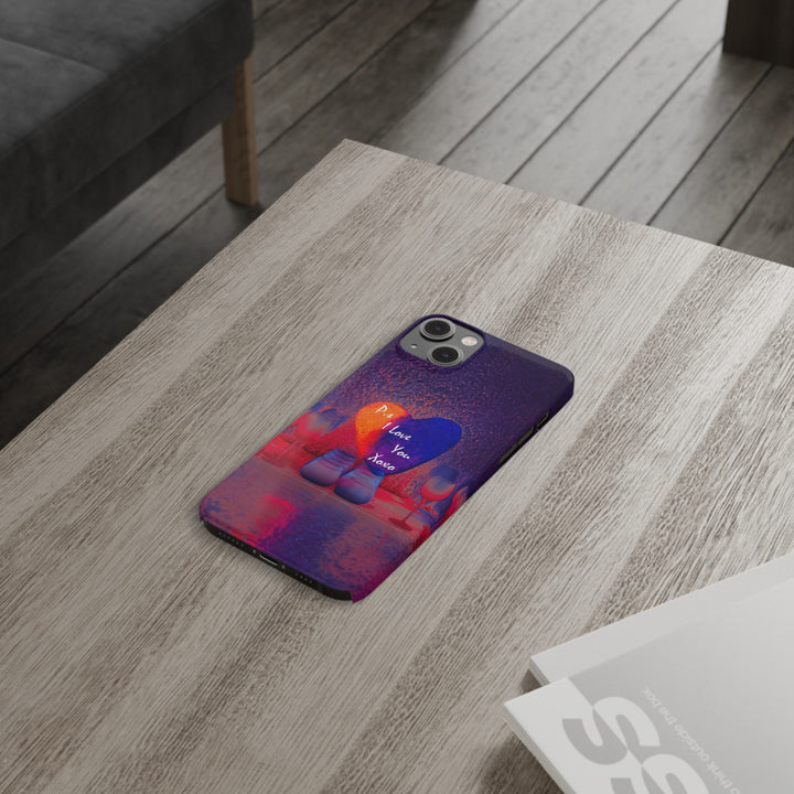 Slim Cute Phone Cases for Iphone - | iPhone 15 Case | iPhone 15 Pro Max Case, Iphone 14 Case, Iphone 14 Pro Max, Iphone 13, PS I Love You Heart - Studio40ParkLane