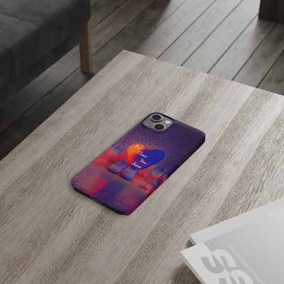 Sunset Valentine Heart Slim Cute Phone Cases for Iphone | iPhone 15 Case | iPhone 15 Pro Max Case, Iphone 14, Iphone 14 Pro Max, Iphone 13, 12