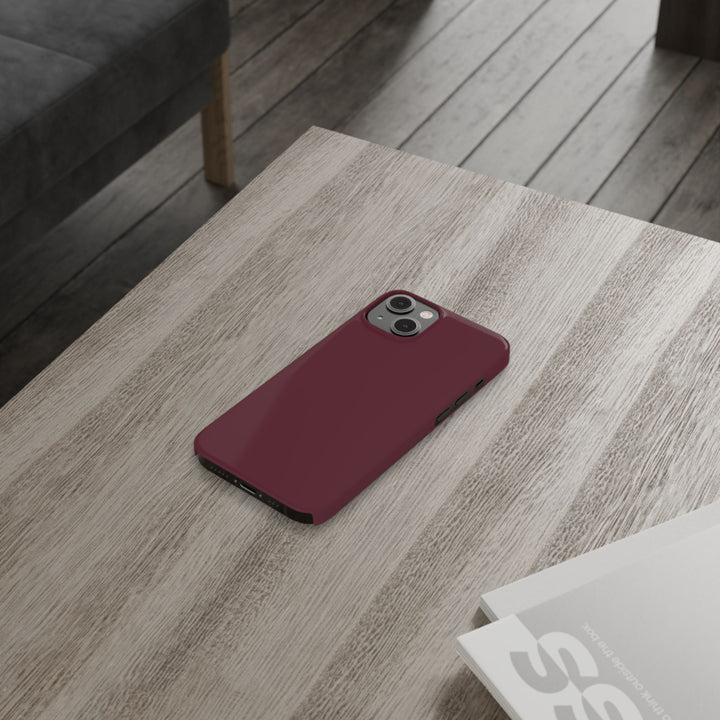 Slim Burgundy Maroon Gift for Her Aesthetic Cute Phone Case for Iphone 16 - | iPhone 15 Pro Max Case | iPhone 14 Case 13 12 11 10 9 8 7 - Studio40ParkLane